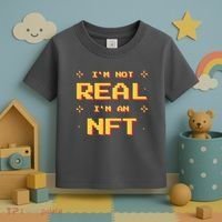 I'm Not Real I'm An NFT Toddler T-Shirt thumb 3
