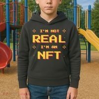 I'm Not Real I'm An NFT Kids Hoodie thumb 2