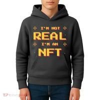 I'm Not Real I'm An NFT Kids Hoodie thumb 4