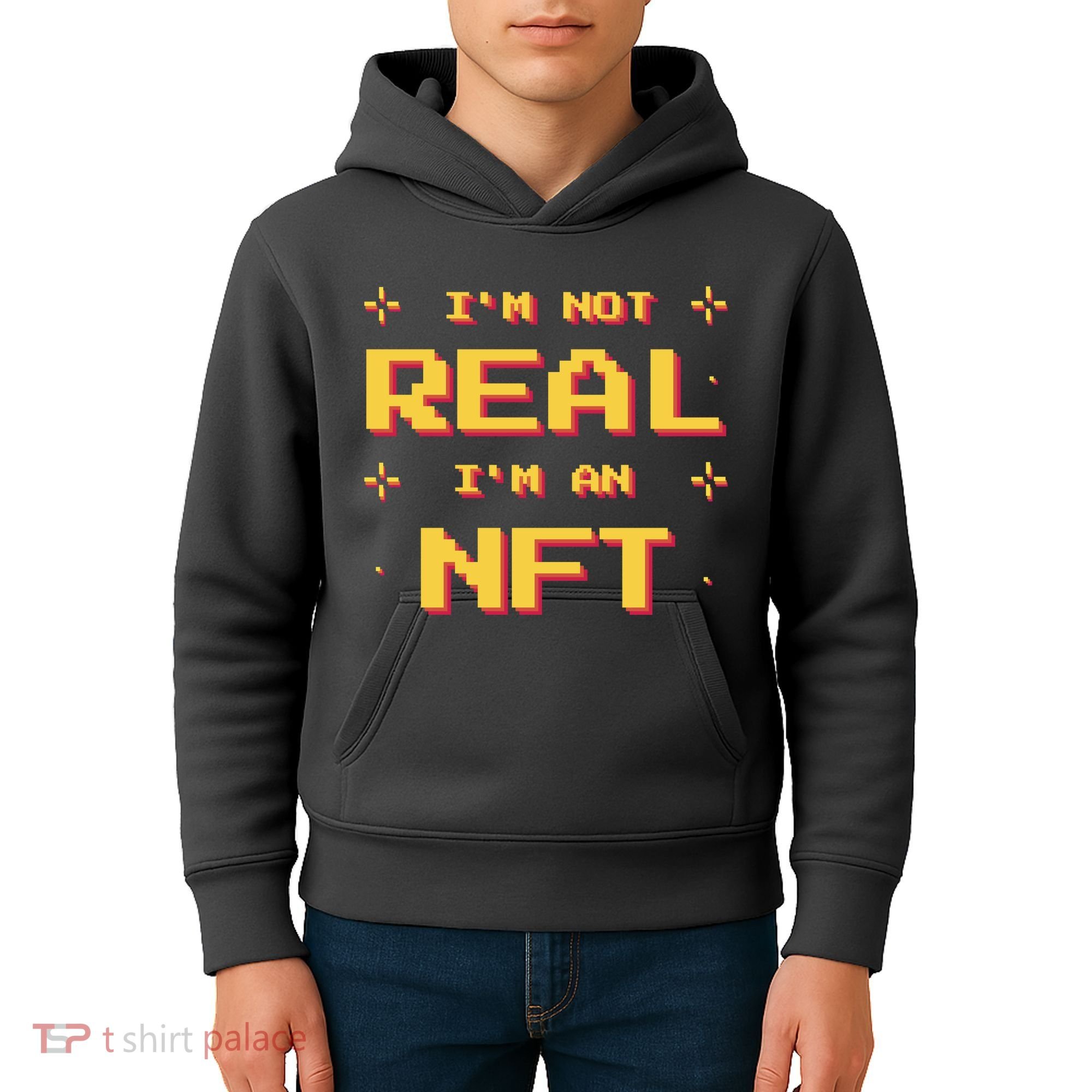I'm Not Real I'm An NFT Kids Hoodie