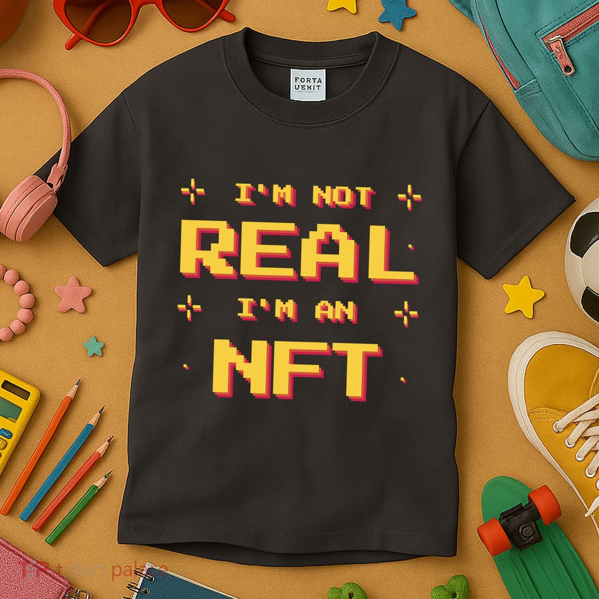 I'm Not Real I'm An NFT Kids T-Shirt