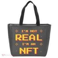 I'm Not Real I'm An NFT Tote Bag thumb 0