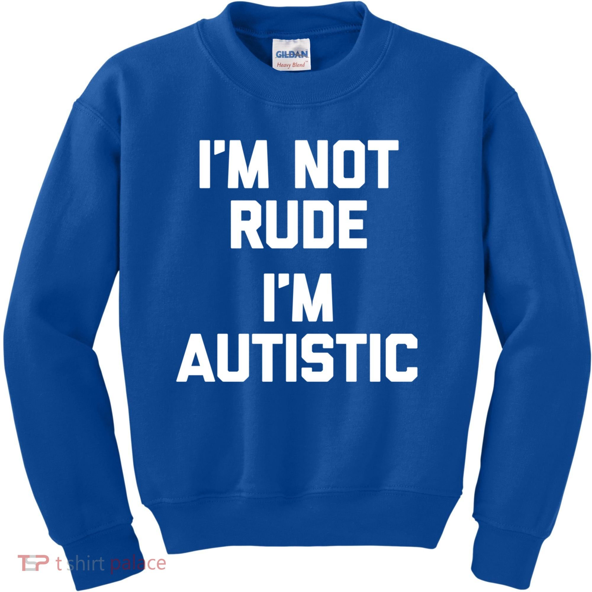 IM Not Rude (IM Autistic) Funny Autism Awareness Autistic Gift Kids Sweatshirt