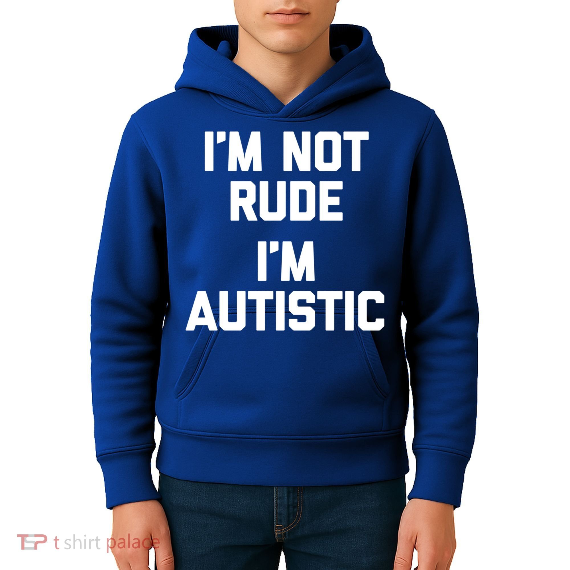 IM Not Rude (IM Autistic) Funny Autism Awareness Autistic Gift Kids Hoodie