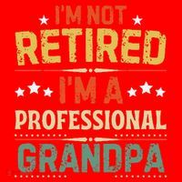 IM Not Retired IM A Professional Grandpa Funny Retirement Santa Hat thumb 1