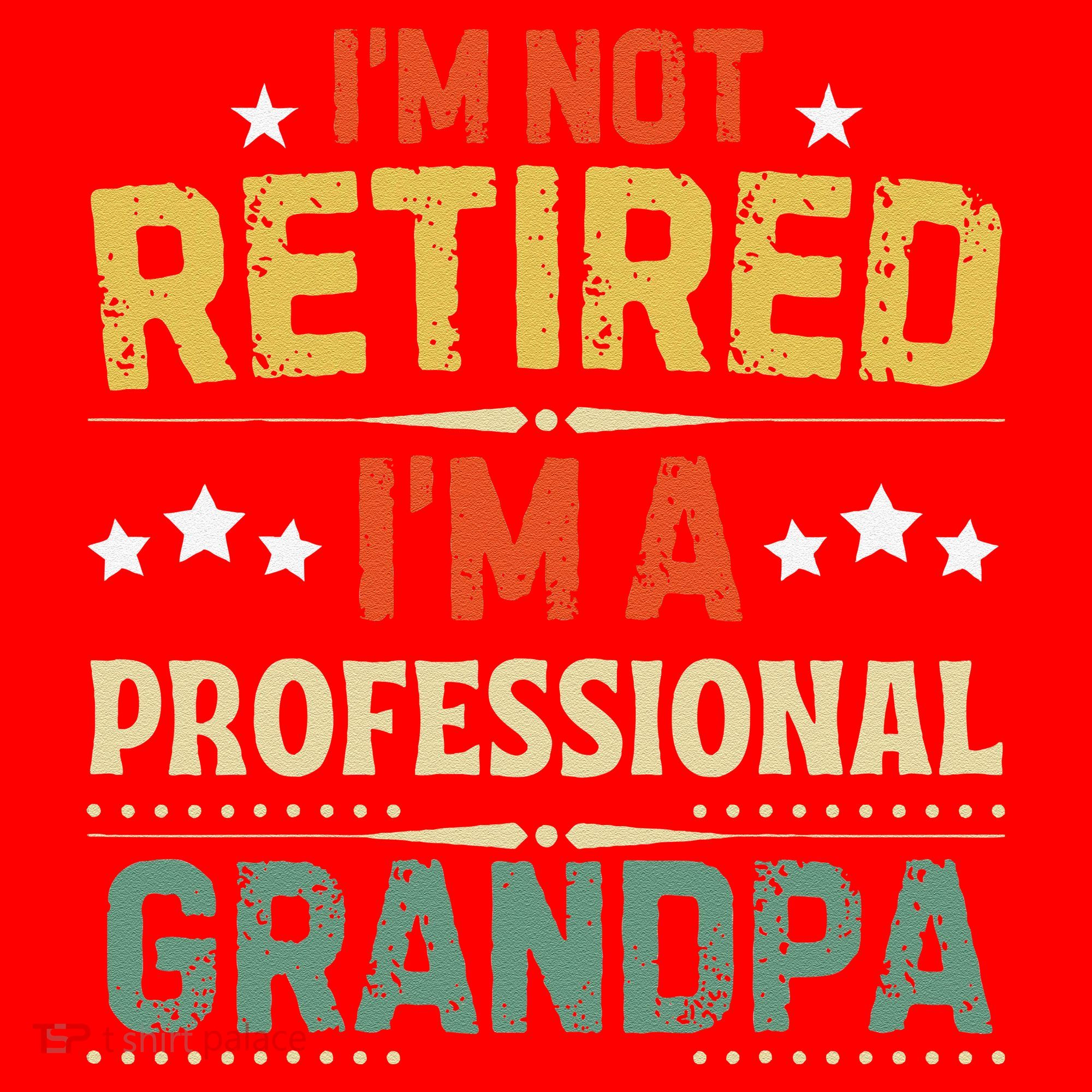 IM Not Retired IM A Professional Grandpa Funny Retirement Santa Hat