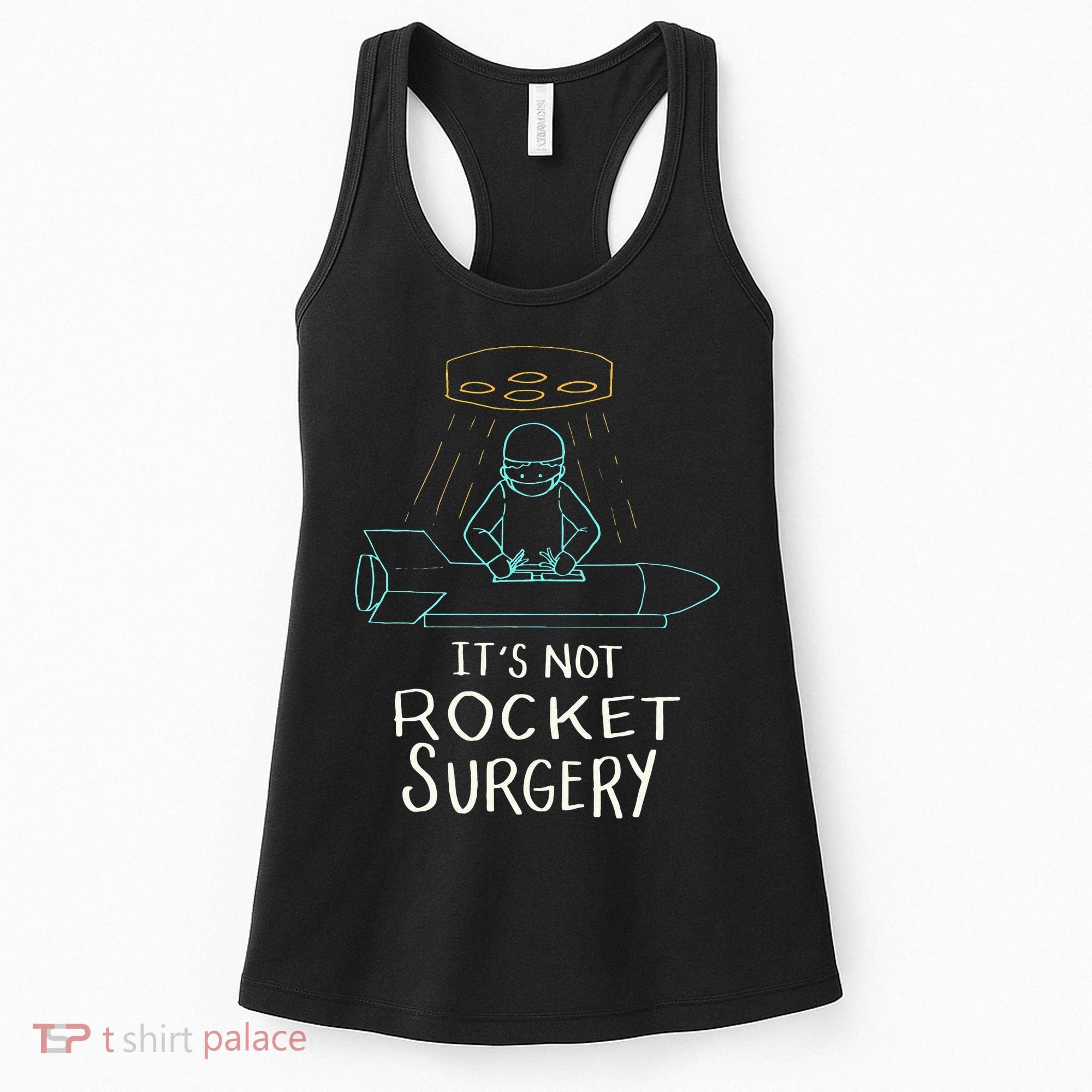 It's Not Rocket Surgery Funny Doctor Pun Women's Tank Top