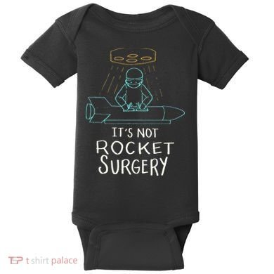 It's Not Rocket Surgery Funny Doctor Pun Baby Bodysuit
