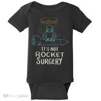 It's Not Rocket Surgery Funny Doctor Pun Baby Bodysuit thumb 0