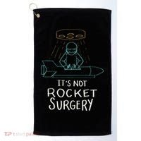 It's Not Rocket Surgery Funny Doctor Pun Golf Towel thumb 0