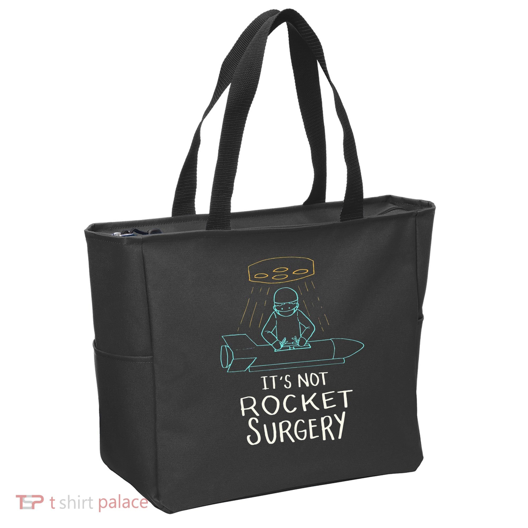 It's Not Rocket Surgery Funny Doctor Pun Tote Bag