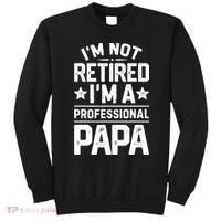IM Not Retired IM A Professional Papa Fathers Day Daddy Sweatshirt thumb 0