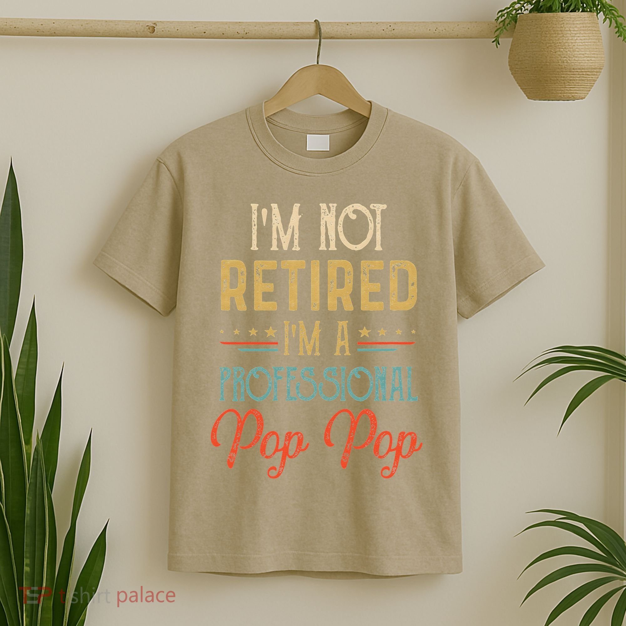 IM Not Retired A Professional Pop Pop Father Day Vintage T-Shirt