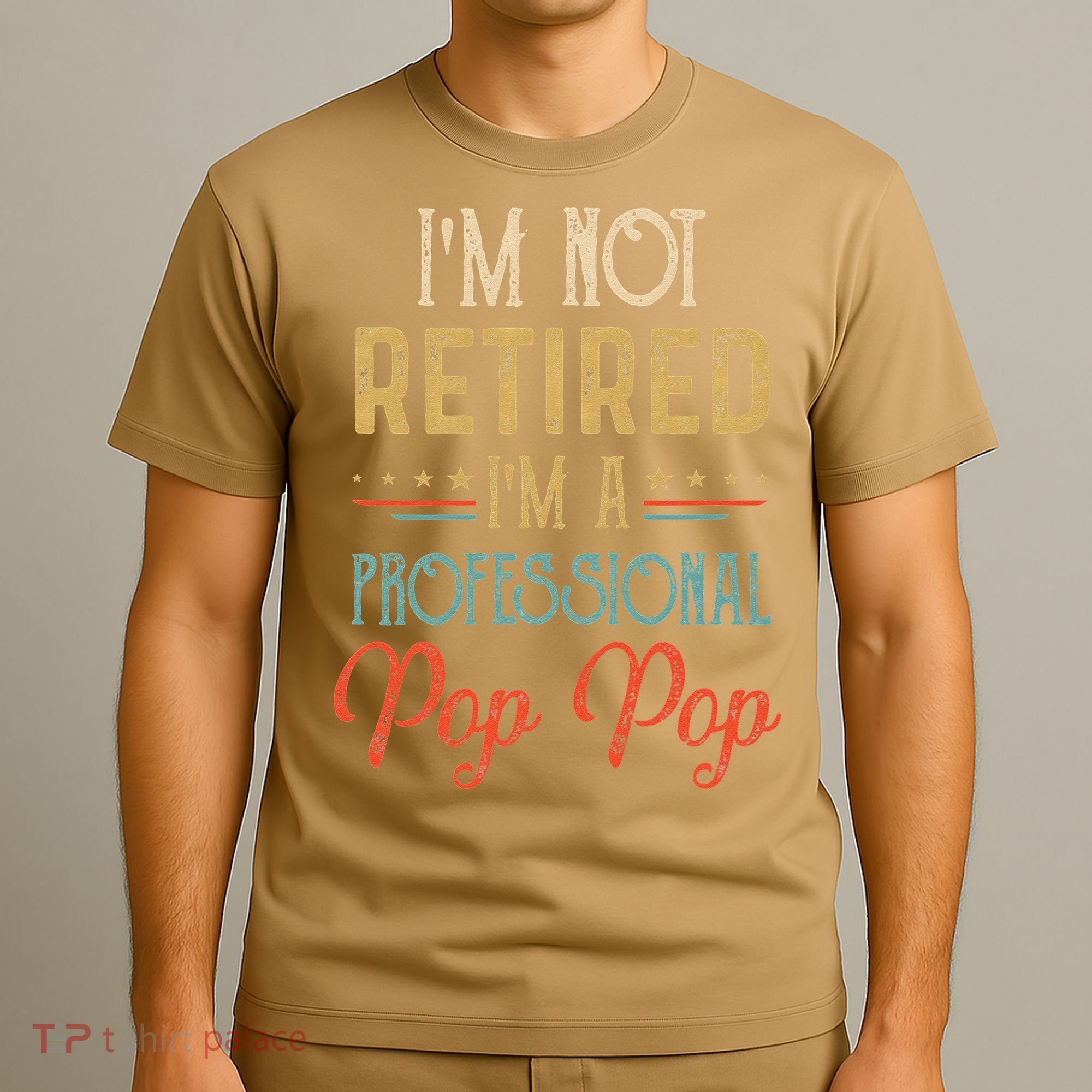 IM Not Retired A Professional Pop Pop Father Day Vintage T-Shirt