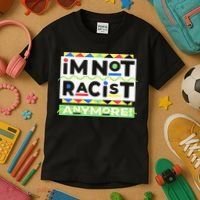 IM Not Racist Anymore Juneteenth History Pride Month Kids T-Shirt thumb 3