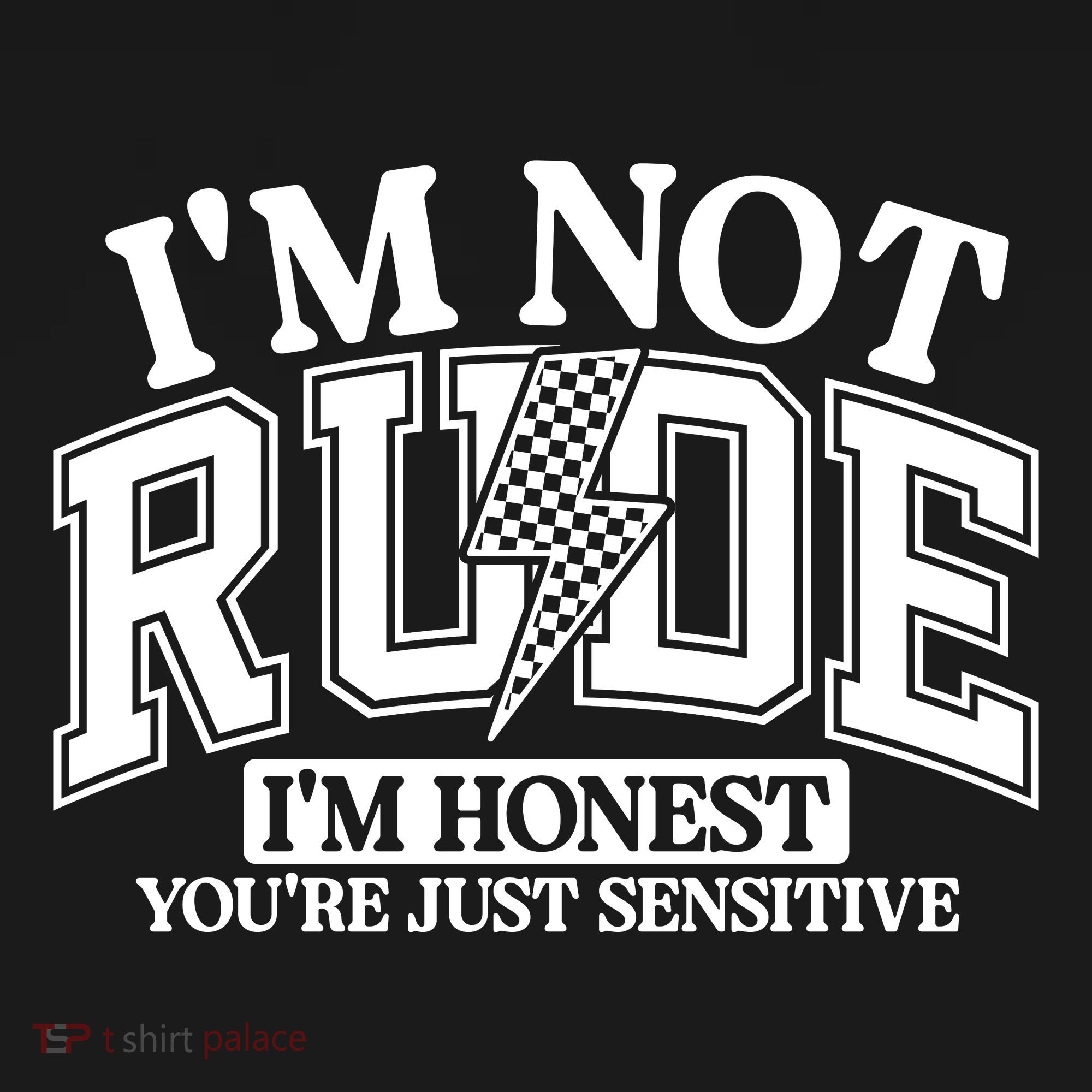 IM Not Rude Im Honest Snarky Sarcastic Funny Coaster