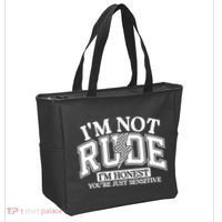 IM Not Rude Im Honest Snarky Sarcastic Funny Tote Bag thumb 2