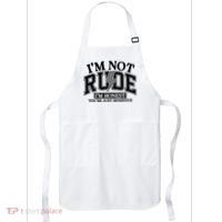 IM Not Rude Im Honest Snarky Sarcastic Funny Apron thumb 0