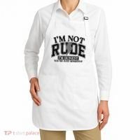 IM Not Rude Im Honest Snarky Sarcastic Funny Apron thumb 2