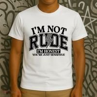 IM Not Rude Im Honest Snarky Sarcastic Funny T-Shirt thumb 3