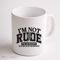 IM Not Rude Im Honest Snarky Sarcastic Funny Coffee Mug thumb 1