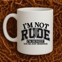 IM Not Rude Im Honest Snarky Sarcastic Funny Coffee Mug thumb 2
