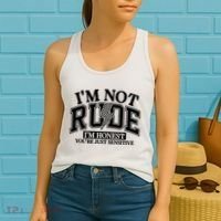 IM Not Rude Im Honest Snarky Sarcastic Funny Women's Tank Top thumb 2