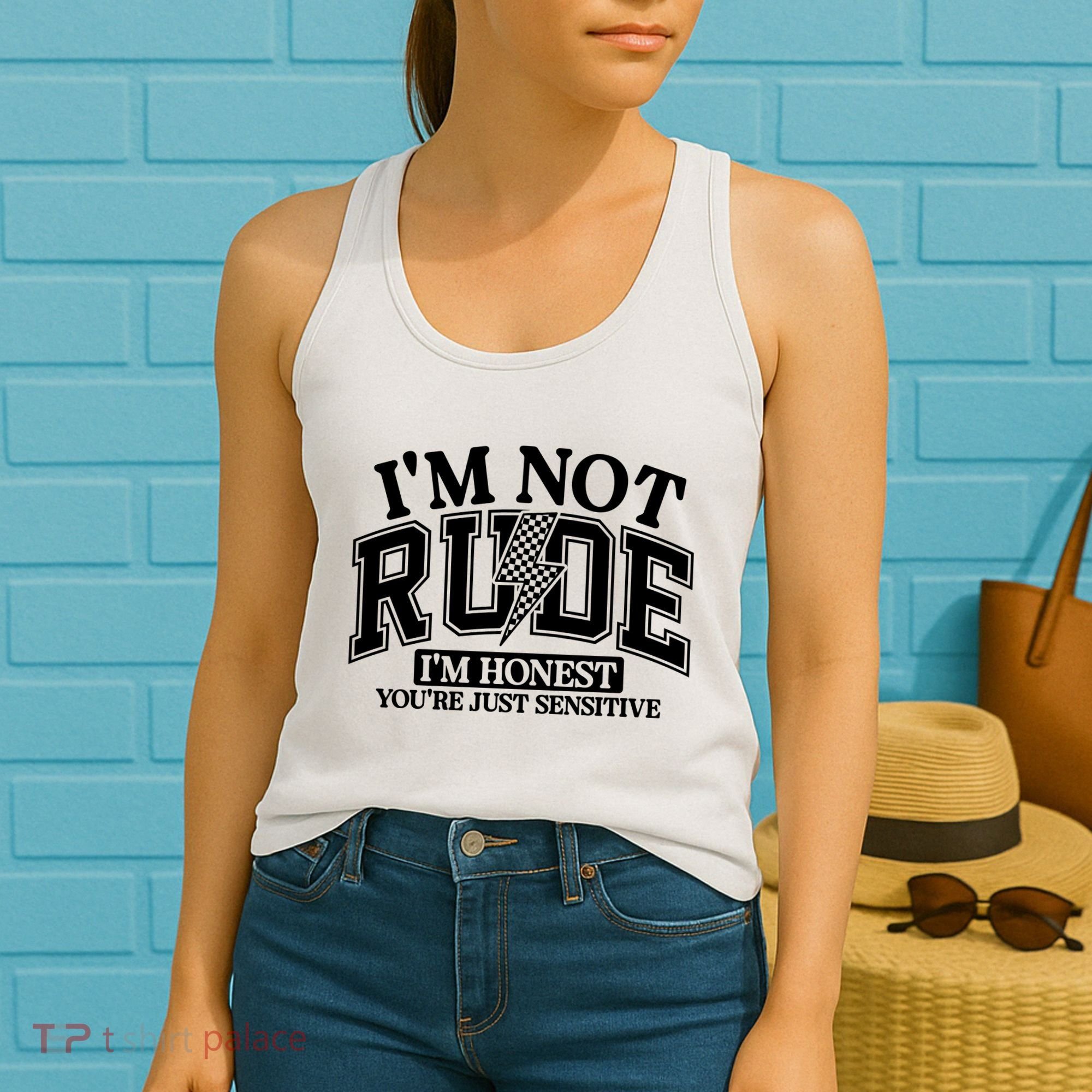 IM Not Rude Im Honest Snarky Sarcastic Funny Women's Tank Top