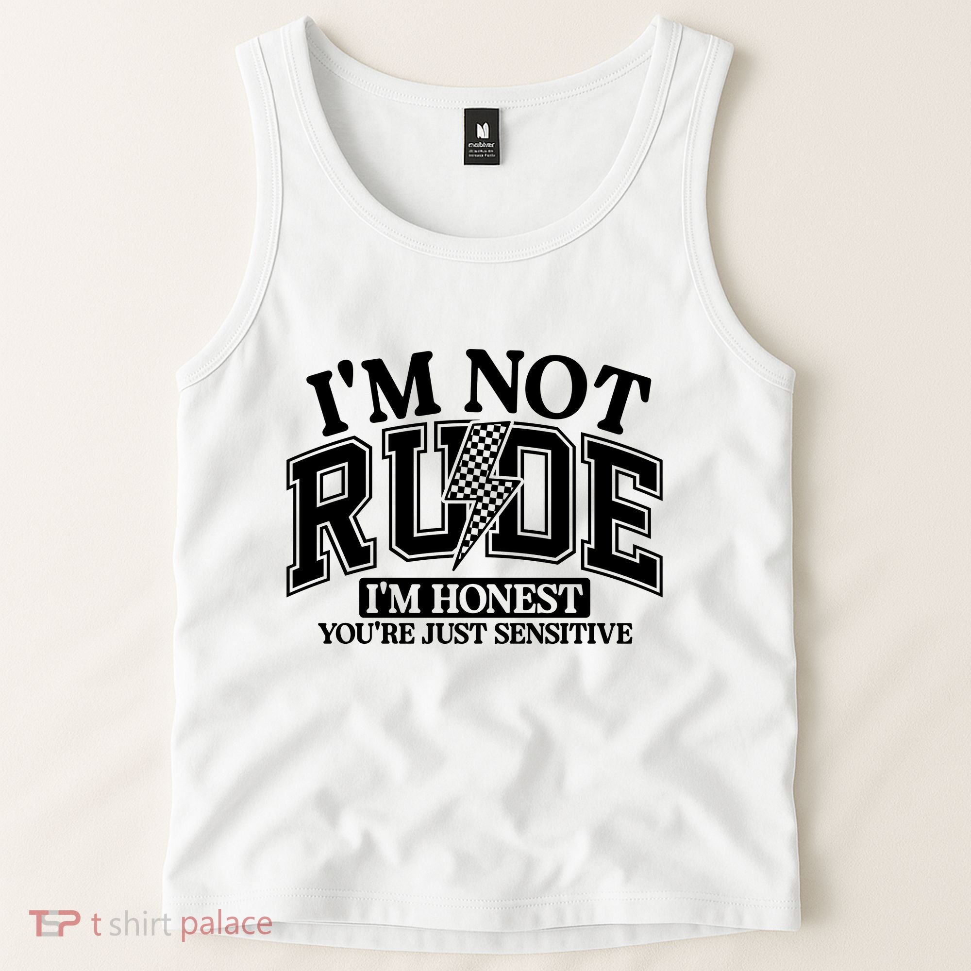 IM Not Rude Im Honest Snarky Sarcastic Funny Tank Top