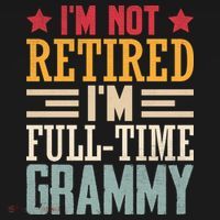 I'm Not Retired I'm A Full-Time Grammy Women's Hoodie thumb 2