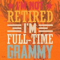 I'm Not Retired I'm A Full-Time Grammy Kati Licensed 12" Camo Cuffed Beanie thumb 2