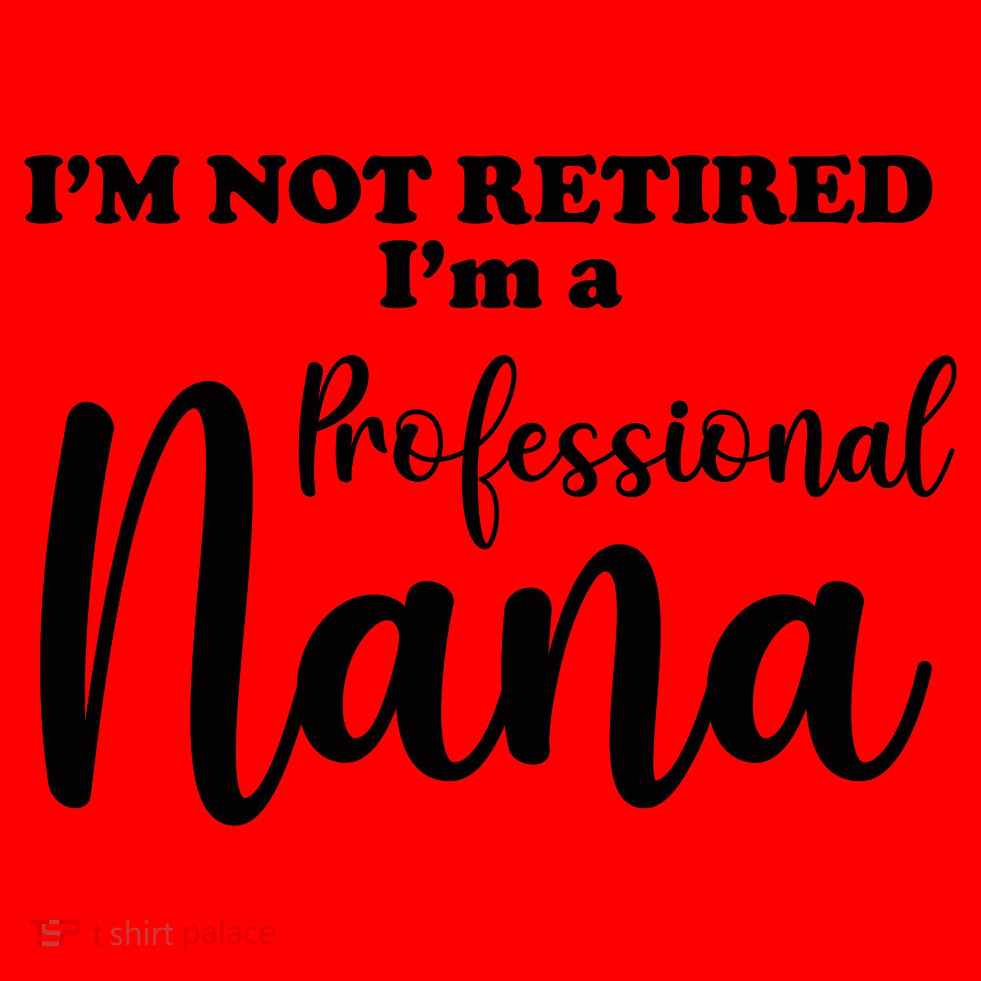 I'm Not Retired I'm A Professional Nana Valentine's Santa Hat