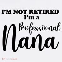 I'm Not Retired I'm A Professional Nana Valentine's Garment-Dyed Sweatshirt thumb 2