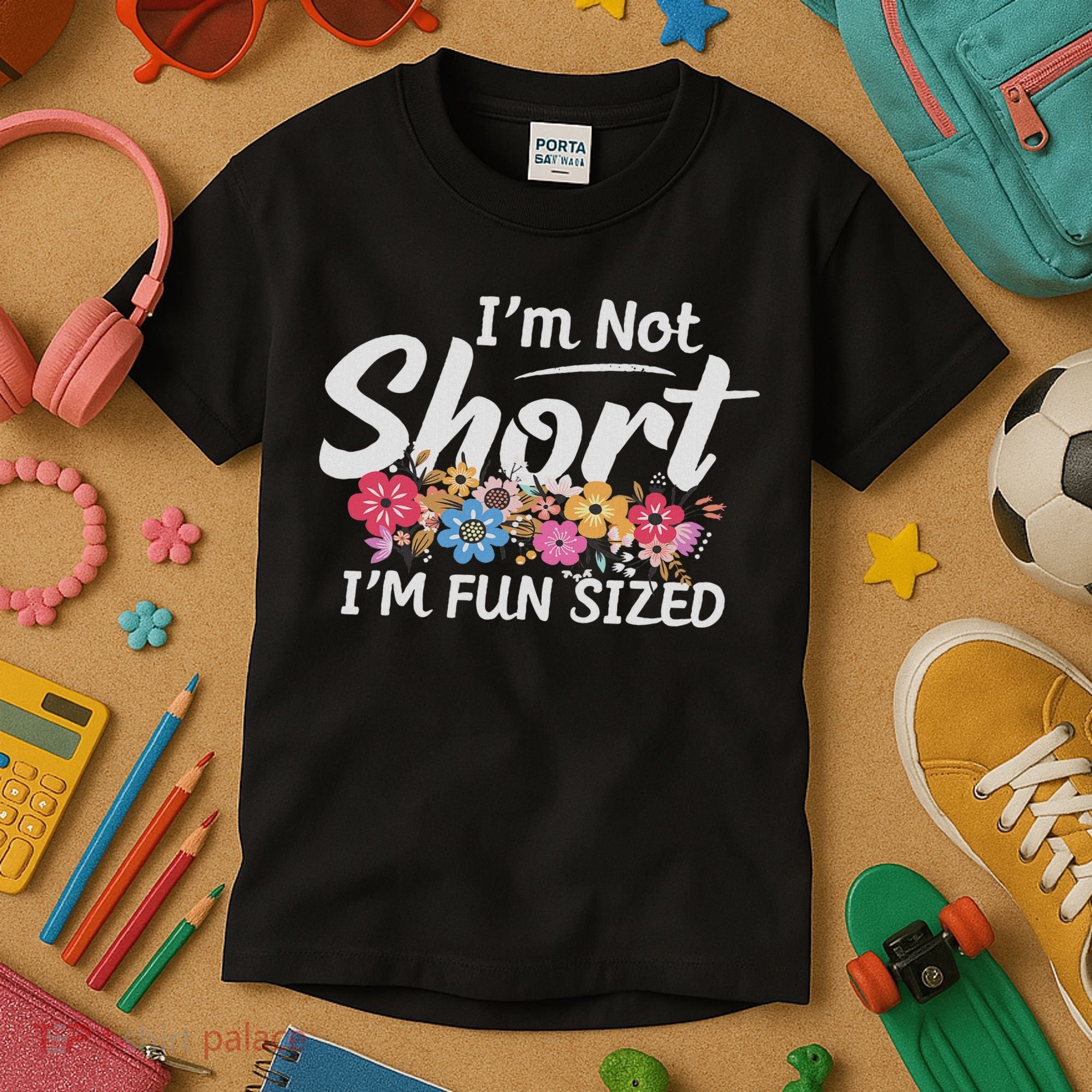 I'm Not Short I'm Fun Sized Funny Sayings  Kids T-Shirt