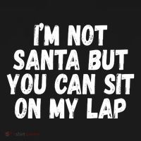Im Not Santa But You Can Sit On My Lap Funny Women's Hoodie thumb 2