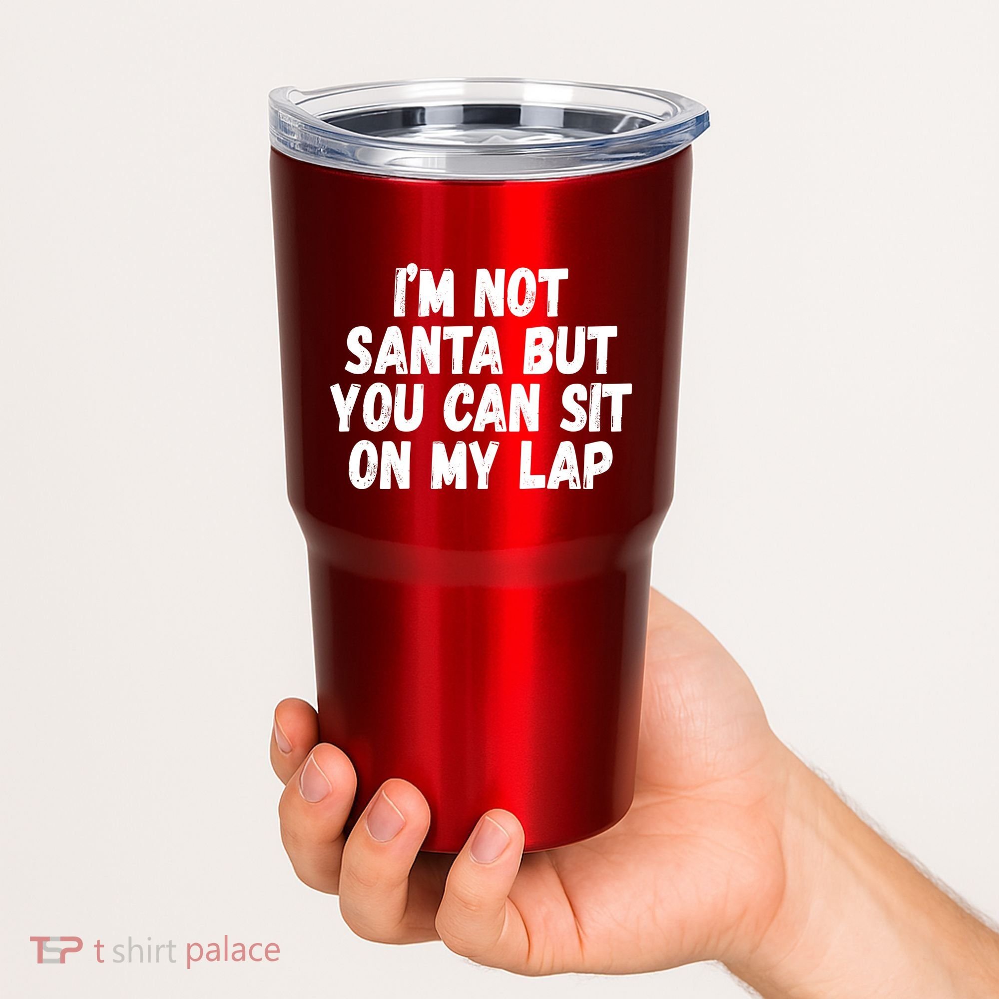 Im Not Santa But You Can Sit On My Lap Funny Tumbler