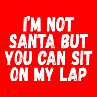 Im Not Santa But You Can Sit On My Lap Funny Baby Bodysuit thumb 2
