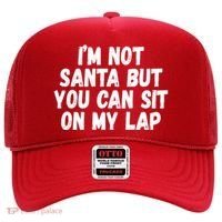 Im Not Santa But You Can Sit On My Lap Funny Hat thumb 0