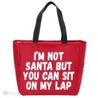 Im Not Santa But You Can Sit On My Lap Funny Tote Bag thumb 0