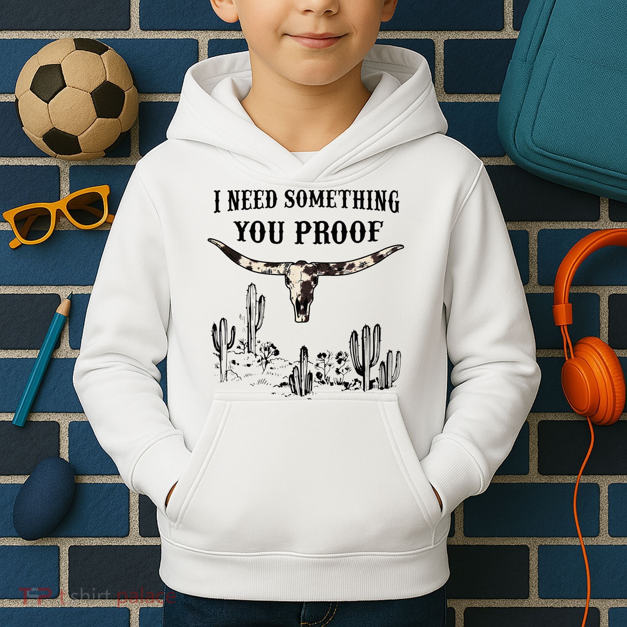 I Need Something You Proof Kids Hoodie