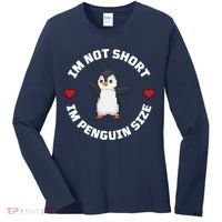 I'm Not Short I'm Penguin Size Women's Long Sleeve Shirt thumb 0