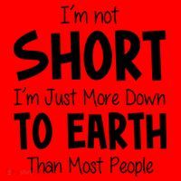 Im Not Short Im Just More Down To Earth Than Most People Santa Hat thumb 1
