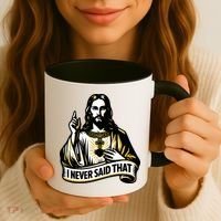 I NEVER SAID THAT Jesus Christ Coffee Mug thumb 3