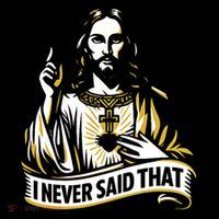 I NEVER SAID THAT Jesus Christ Women's Hoodie thumb 2