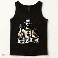 I NEVER SAID THAT Jesus Christ Tank Top thumb 2