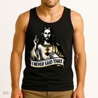 I NEVER SAID THAT Jesus Christ Tank Top thumb 3