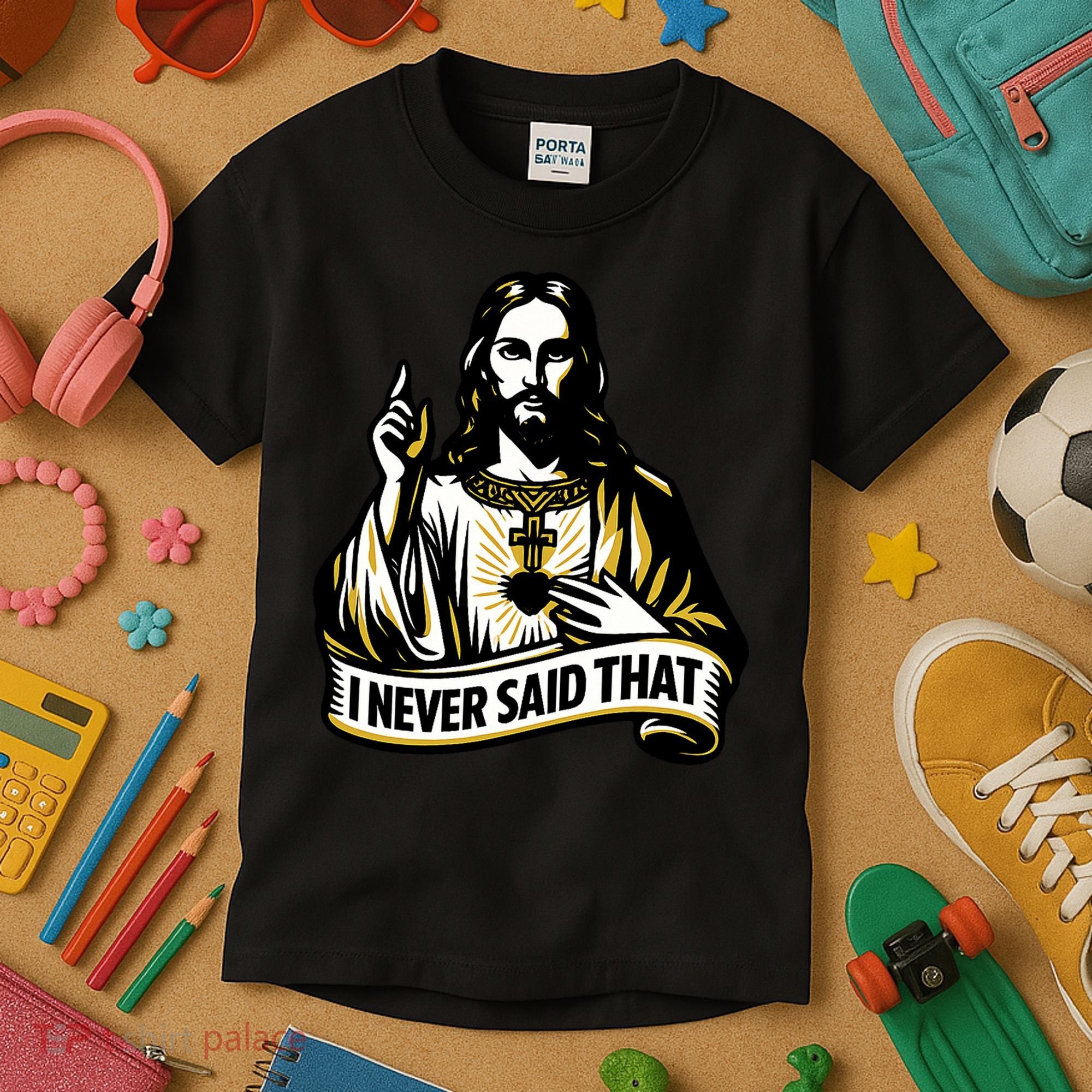 I NEVER SAID THAT Jesus Christ Kids T-Shirt