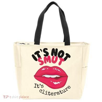 ItS Not Smut ItS Cliterature Graphic Tote Bag