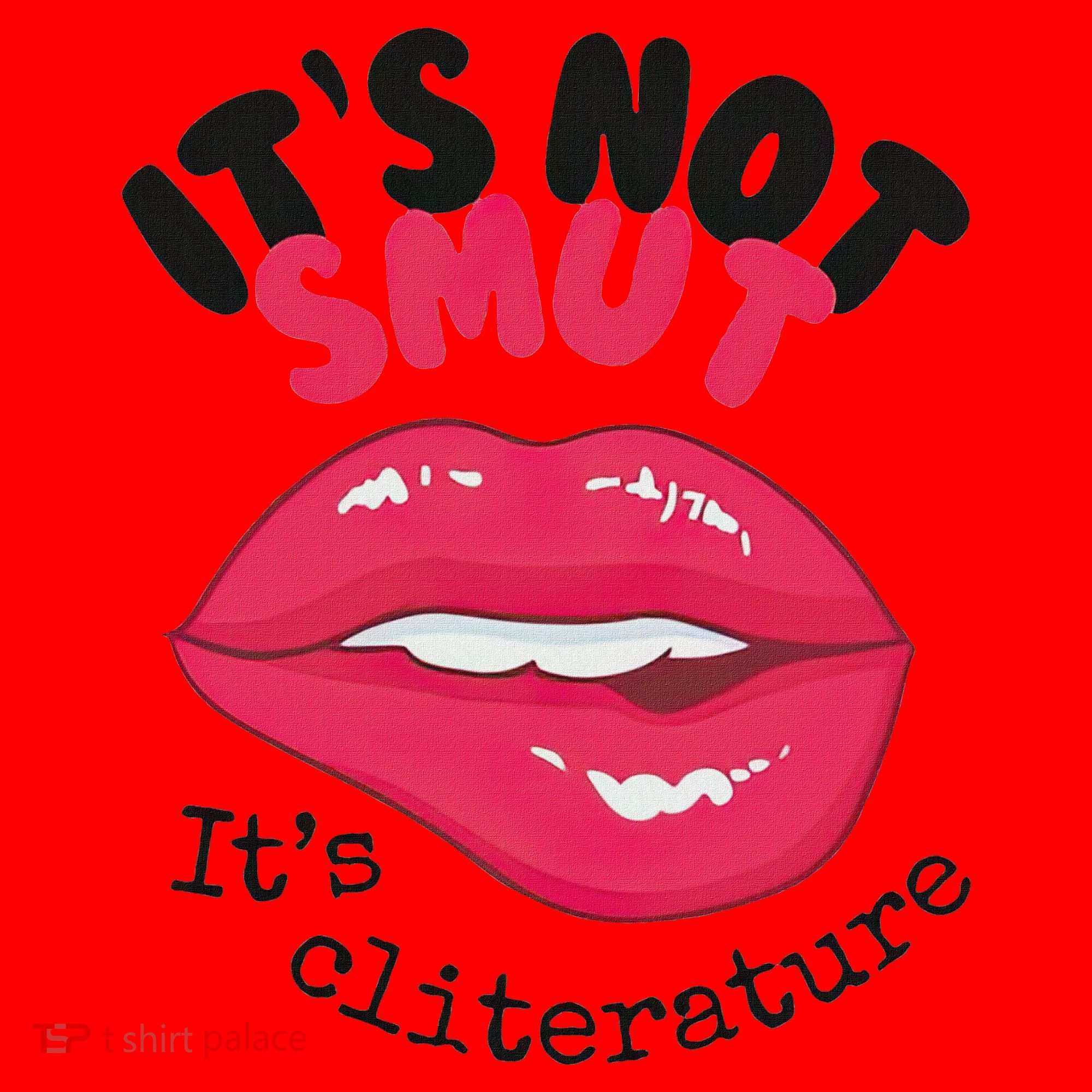 ItS Not Smut ItS Cliterature Graphic Santa Hat