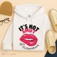 ItS Not Smut ItS Cliterature Graphic Hoodie thumb 4
